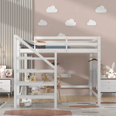 Full size shop loft bed wayfair